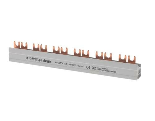 Phasenschiene 2P Gabel 16mm² 80A 12M FI links