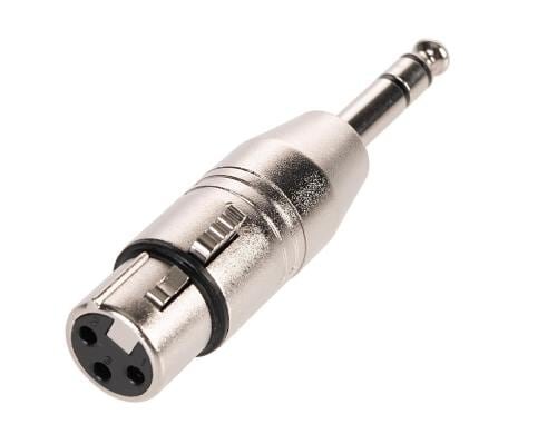 Bemero XLR-Klinken Adapter BA1101 3-Pol XLRf - 6.3mm stereo Klinkenstecker