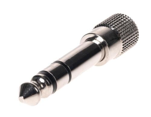 Bemero Kopfhörer-Klinken Adapter BA2001 6.3mm - 3.5mm stereo Klinkenadapter, silber