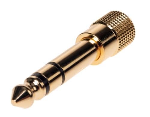 Bemero Kopfhörer-Klinken Adapter BA2002 6.3mm - 3.5mm stereo Klinkenadapter, gold