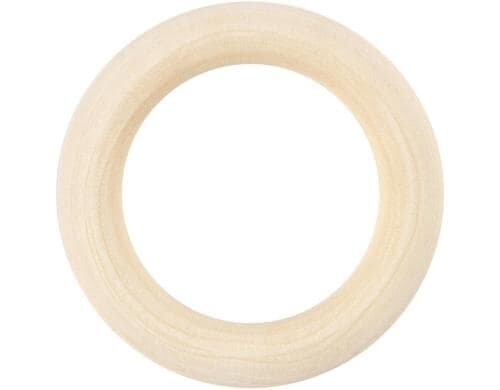 Creativ Company Holzring 55 mm 6 Stück, Innenmasse 37 mm