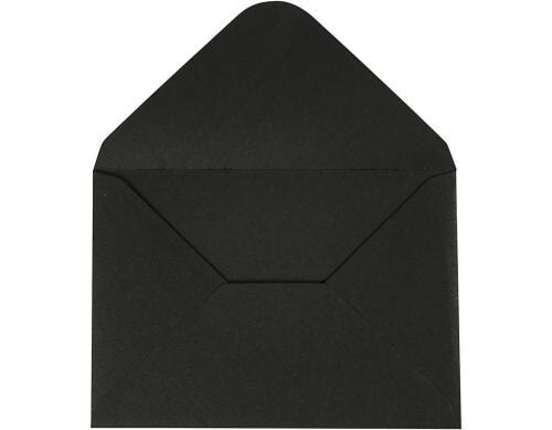 Creativ Company Couvert 110 g schwarz 10 Stück, mit feiner Prägung