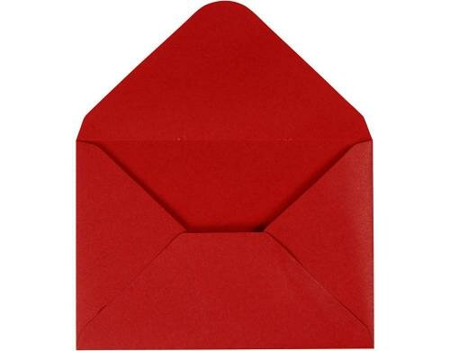 Creativ Company Couvert 110 g rot 10 Stück, mit feiner Prägung