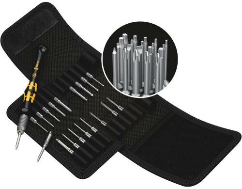 Wera Kraftform Kompakt Micro 20 ESD 1,20tlg Falttasche mit 44 mm langen Bits
