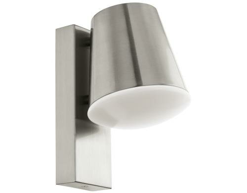 EGLO CALDIERO-C Wandl. edelstahl/weiss Crosslink / inkl. 1X9W/E27-A60 LED ww