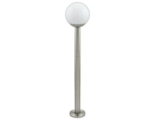 EGLO NISIA-C Stehleuchte edelstahl/weiss Crosslink / inkl. 1X9W/E27-A60 LED ww
