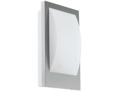 EGLO VERRES-C Wandl. edelstahl, weiss Crosslink / inkl. 1X9W/E27-A60 LED ww