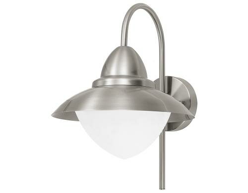 EGLO SIDNEY Wandleuchte edelstahl/weiss Crosslink / inkl. 1X9W/E27-A60 LED-RGB+TW