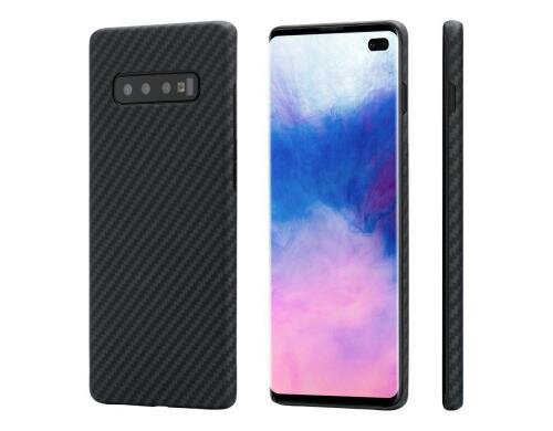 iPitaka Aramid Case für Galaxy S10+ schwarz / grau