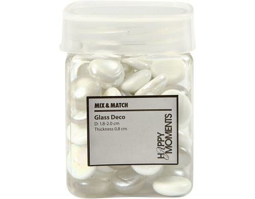 Creativ Company Glasdeko weiss Streudeko oder zum Basteln