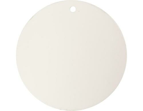 Creativ Company Terracotta-Platte 20 cm, weiss, 1 Stk.