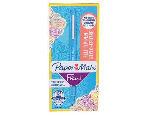 Papermate Faserschreiber Flair Original B, türkis, 12 Stk.