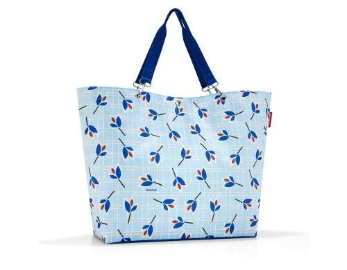 Reisenthel Einkaufstasche Shopper XL 35 l leaves blue,  68 x 45.5 x 20 cm