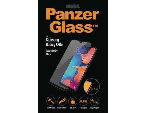 Panzerglass Displayschutz Case Friend für Samsung Galaxy A20e, edge to edge