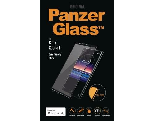 Panzerglass Displayschutz black für Sony Xperia 1, edge to edge