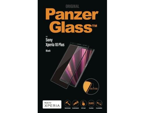 Panzerglass Displayschutz black für Sony Xperia 10 Plus, edge to edge
