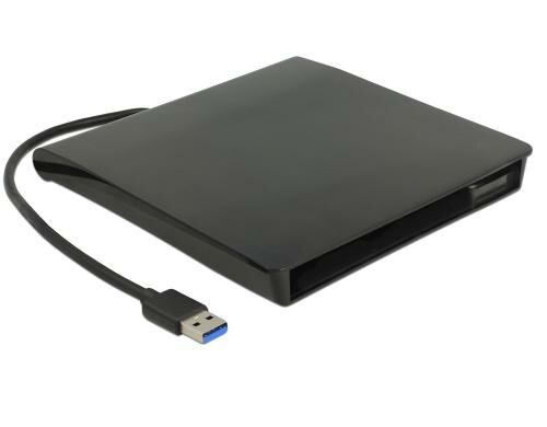 Delock 5.25 Gehäuse für Slim DVD 12.7mm USB Type-A, 5 Gbps, ohne DVD Laufwerk
