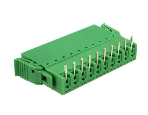 Delock Terminalblock Raster horizontal Rastermass: 3,81 mm, für 10Pin Platine