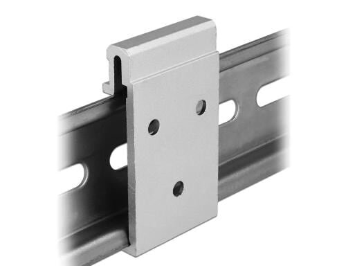 Delock Aluminium Montageclip 27 mm, für 35 mm Hutschiene