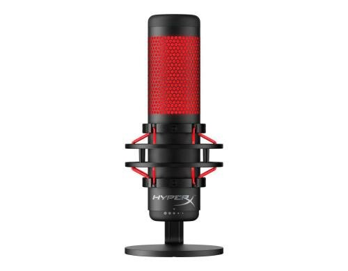HyperX QuadCast Standalone Microphone Tap-to-Mute sensor with LED indicator