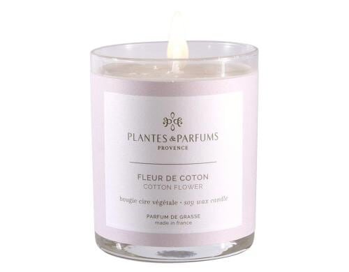 PLANTES & PARFUMS DE PROVENCE Duftkerze Fleur de Coton, 180 gr.