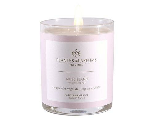 PLANTES & PARFUMS DE PROVENCE Duftkerze Musc Blanc, 180 gr.