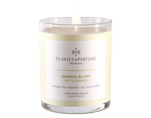 PLANTES & PARFUMS DE PROVENCE Duftkerze Bambou Blanc, 180 gr.