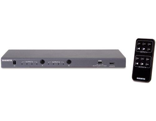 Marmitek Connect 542 UHD 4K HDMI Umschalter 4 Inputs, 2 Outputs, inkl. Fernbedienung