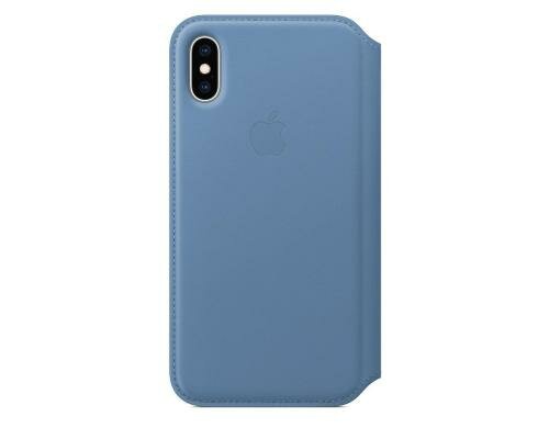 Apple iPhone Xs Leder Folio Cornflower aus hochwertigem Leder