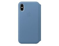 Apple iPhone Xs Leder Folio Cornflower aus hochwertigem...