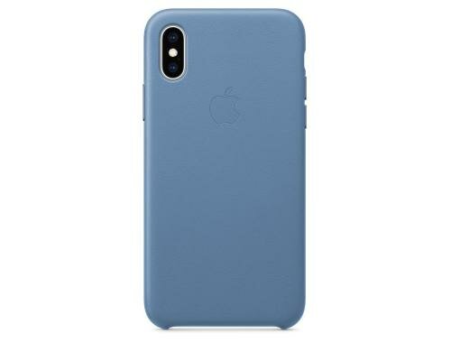 Apple iPhone Xs Leder Case Cornflower aus hochwertigem Leder