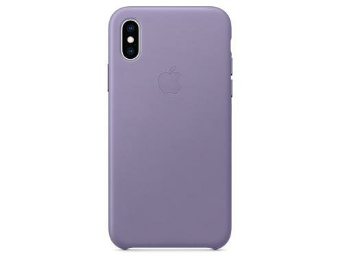 Apple iPhone Xs Leder Case Lilac aus hochwertigem Leder