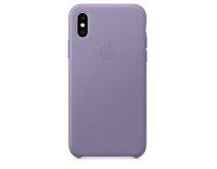 Apple iPhone Xs Leder Case Lilac aus hochwertigem Leder