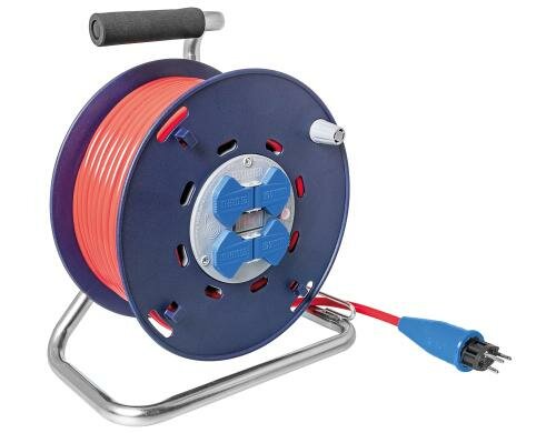 STEFFEN STERO LOOP Kabelrolle 30m Baufl Ku 4xT13, 3x1.5, Thermo, Konusbremse, Deckel