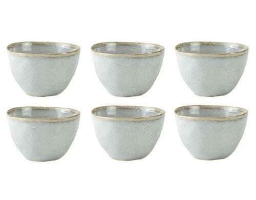 Villa Schüssel Bluegrey 6er Set 0.20L 6 Stück, D: 10cm H: 6cm, 0.20 L, Keramik