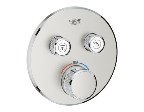 GROHE Grohtherm SmartControl Thermostat 2 Absperrventilen, supersteel