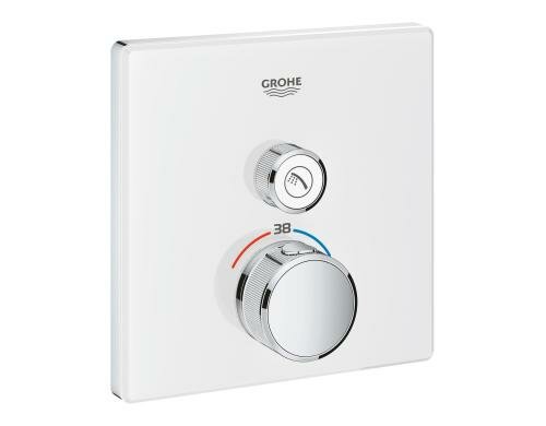 GROHE Grohtherm SmartControl Thermostat 1 Absperrventil, moon white