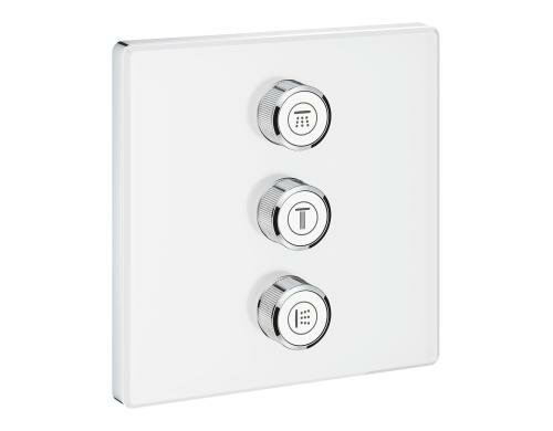 GROHE Grohtherm SmartControl 3-fach Unterputzventil, moon white
