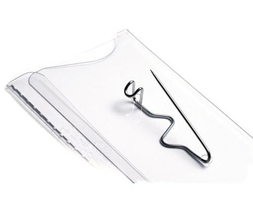 Durable Namensschild m. Wellennadel 40x75mm Pack à 100 Stück
