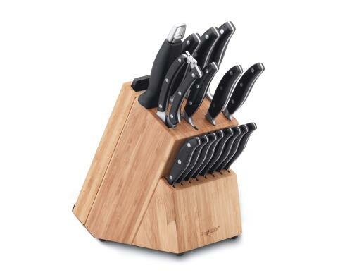 BergHOFF Messerblock 20tlg Essentials Messerblock, 16 Messer, Schneidbrett