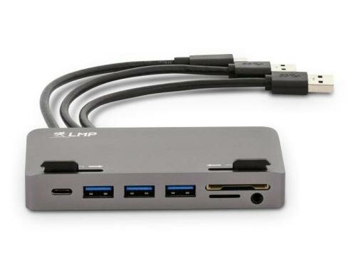 LMP Attach Dock Pro 10 Port SG,Mini-DP,HDMI VGA,USB-C,3x USB3.0,Card-Reader,Audio