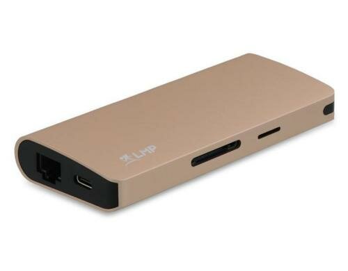 LMP Travel Dock 4K 9 Port Go,Mini-DP,HDMI VGA,USB-C,2x USB3.0,Card-Reader,RJ45