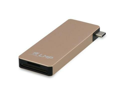 LMP Basic Hub 6 Port Gold USB-C, 3x USB3.0, SD/microSD