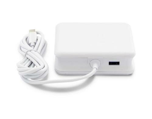 LMP Power Adapter USB-C MacBook/iPad/iPhone 1x USB-C 61W & 1x USB-A 12W, Weiss