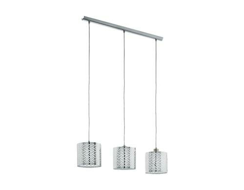 EGLO LEAMINGTON 1 Hängel. nickel-m, chrom Trend & Vintage / exkl. 3x E27 60W