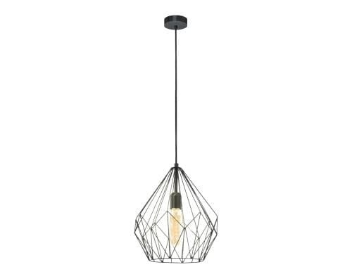 EGLO CARLTON Hängeleuchte schwarz Trend & Vintage / exkl. 1x E27 60W