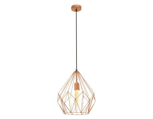EGLO CARLTON Hängeleuchte kupferfarben Trend & Vintage / exkl. 1x E27 60W