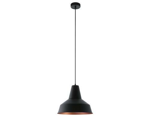 EGLO SOMERTON Hängeleuchte schwarz, kupfer Trend & Vintage / exkl. 1x E27 60W