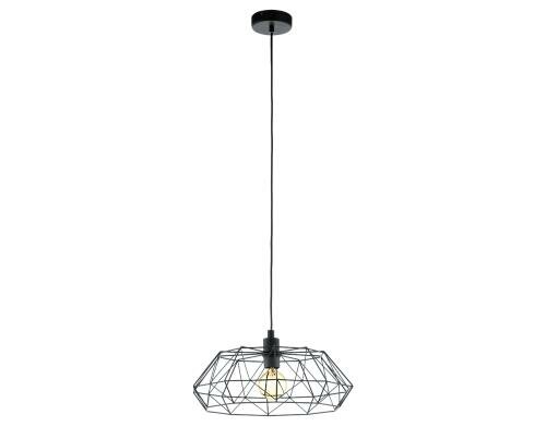 EGLO CARLTON 2 Hängeleuchte schwarz Trend & Vintage / exkl. 1x E27 60W