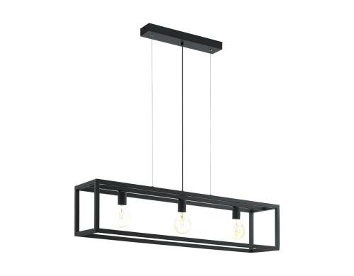 EGLO ELSWICK Hängeleuchte schwarz Trend & Vintage / exkl. 3x E27 60W